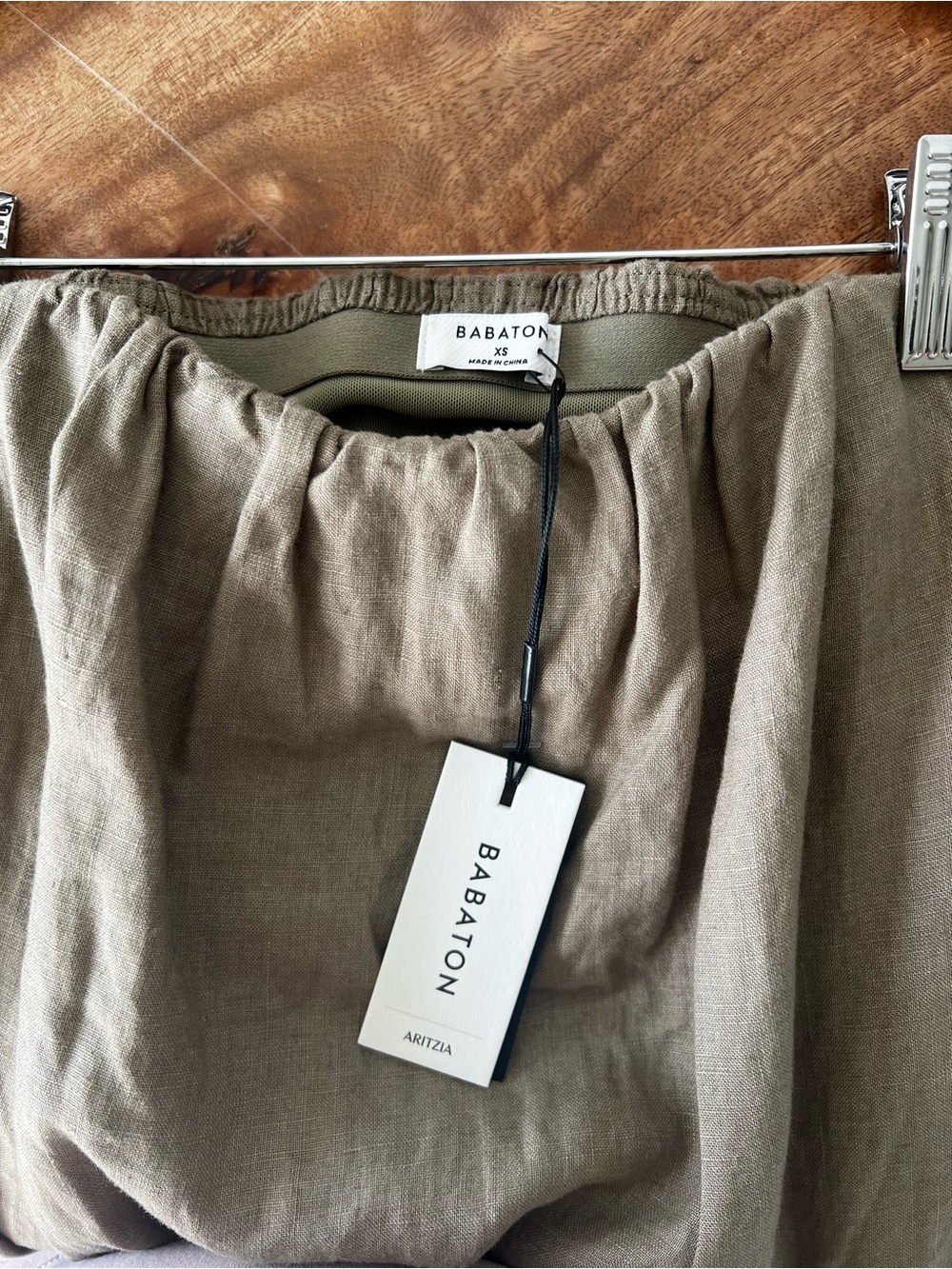 Babaton Olive Maxi Dress in Deep Olive - Picture 2 of 5